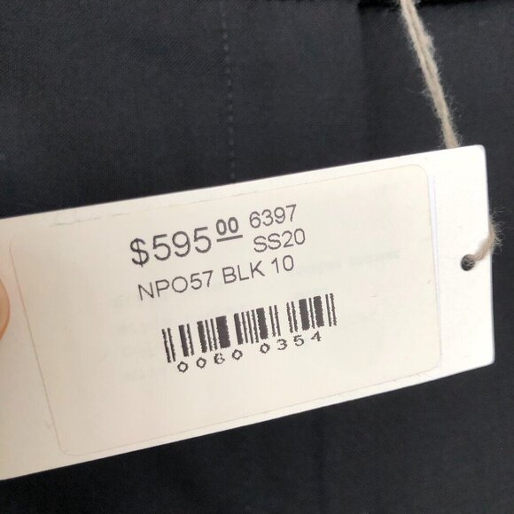 6397 NWT Relax, Straight leg, Flat front Lightweight Wool Stretch Black Crop, 10 - Picture 10 of 16